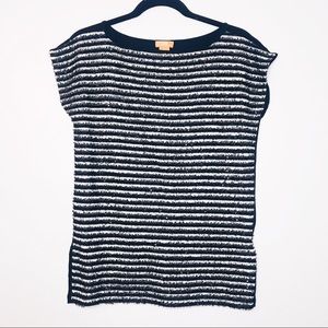 🔵 Joe Fresh Black Cap Sleeve Top A47